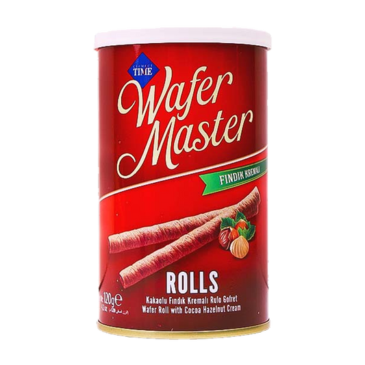Time Wafer Master Hazelnut Cream 120g ويفر رول بالبندق تايم 120جم