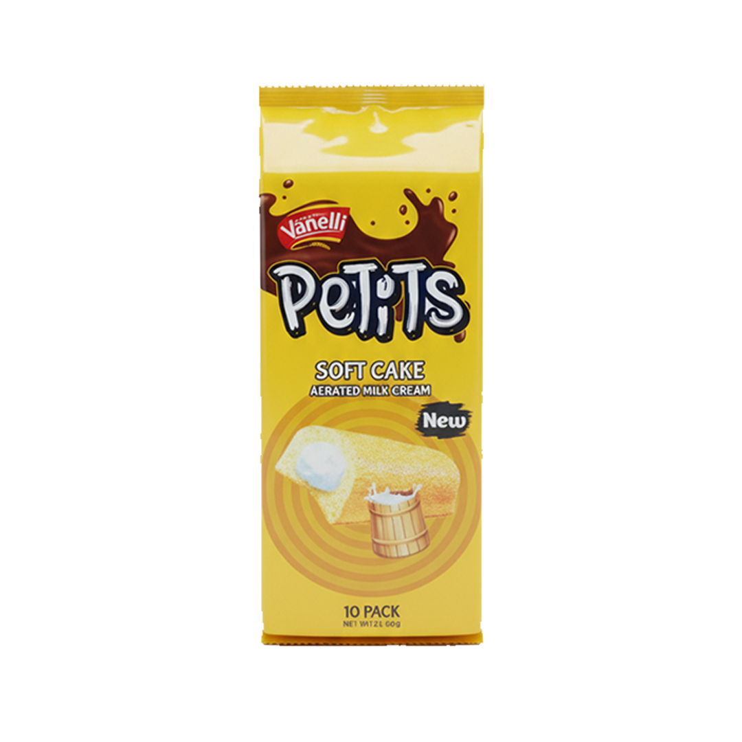 Ghadrans Petits Soft Cake Chocolate Cream 30 gr x 10 x غدران كعكة مملوءة بكريمة الحليب 30 جرام