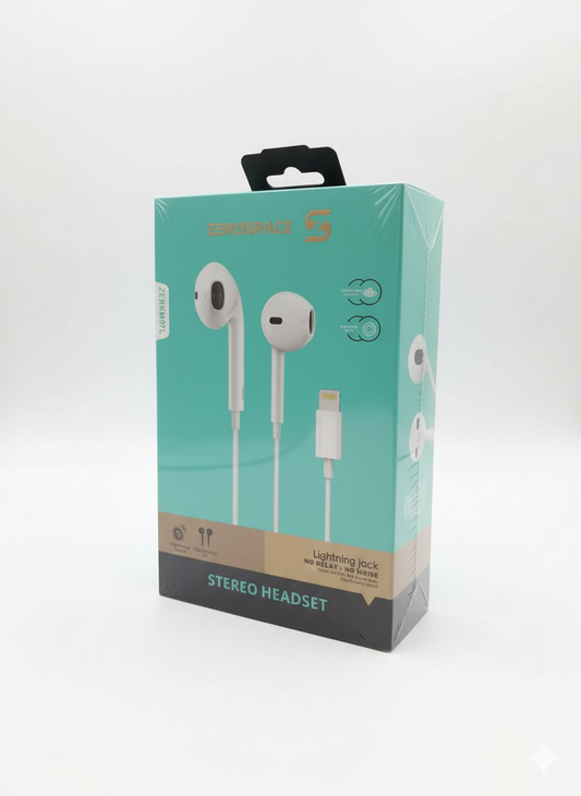 Zerospace Stereo Headset Iphone  زيروسبيس سماعة جوال  ايفون