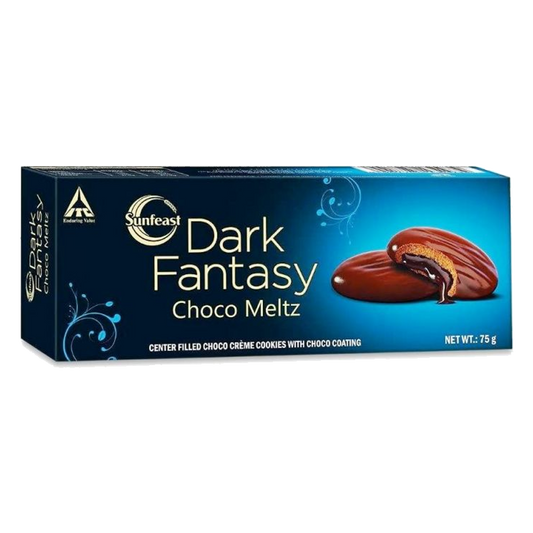 Sunfeast Dark Fantasy Choco Meltz 75gm صن فيست بسكويت بحشوة الشوكولاتة ميلتز 75جم