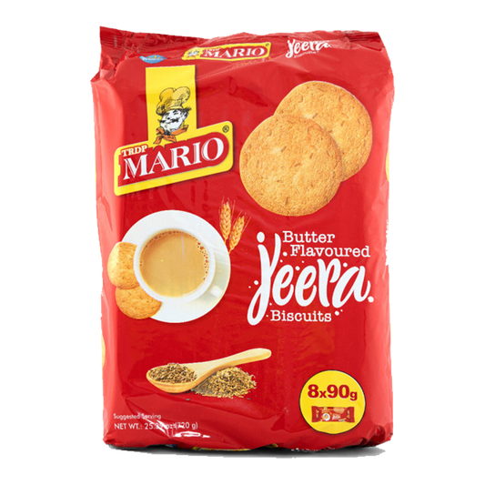 Mario Butter Jeera Biscuits 90gm ماريو بسكويت بطعم الكمون 90جم
