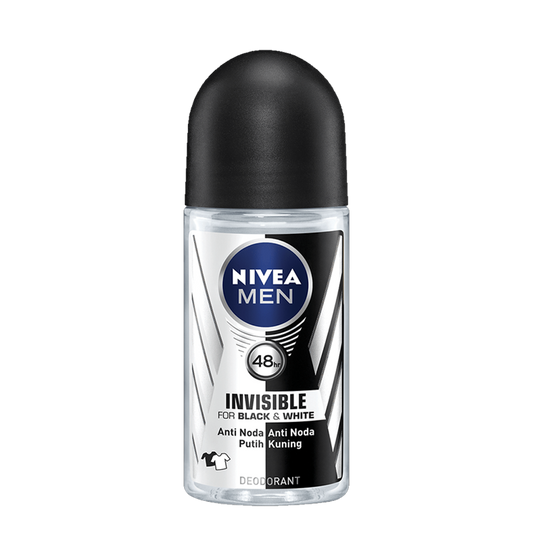 Nivea Roll On Men Black White 50 ml نيفيا رول مضاد للتعرق  اسود وابيض 50 مل