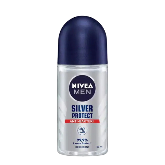 Nivea Deodorant Roll On Men Silver Protect 50ml نيفيا رول مضاد للتعرق  سلفر50 مل