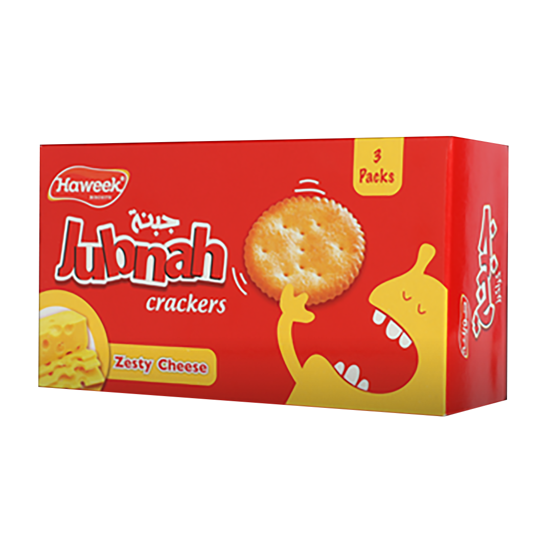 Haweek Cheese Crackers 110g جويك جبنة كراكرز الجبنة اللذيذة 110غم