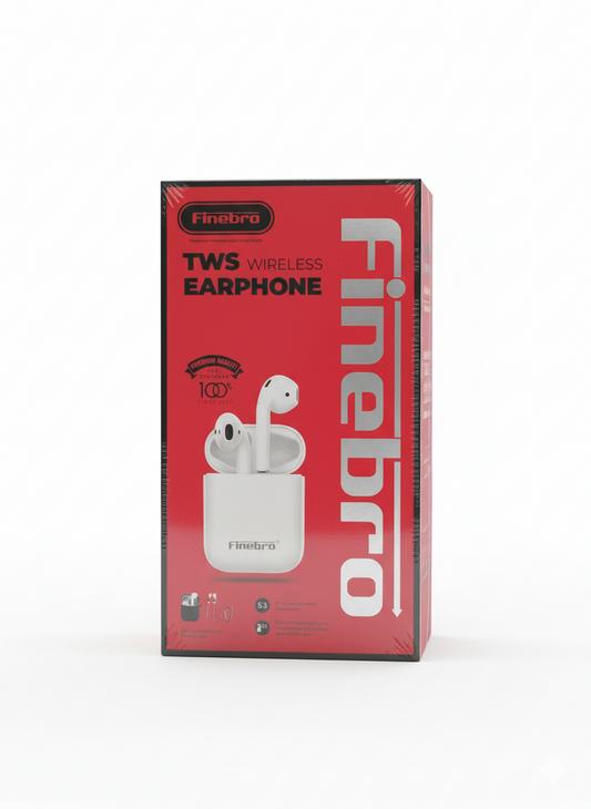 Finebro Wireless Earphone فاينبرو سماعة بلوتوث اربوت